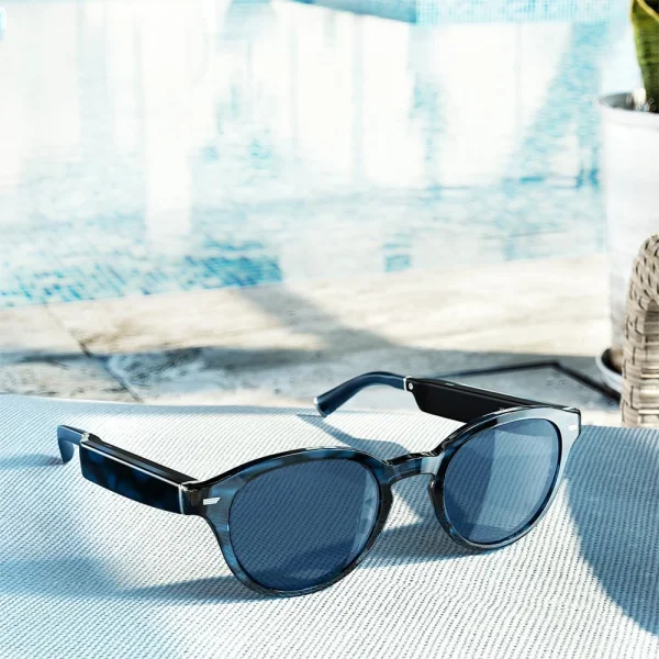 Echo Frames — Round in Blue Tortoise