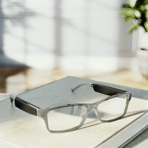 Echo Frames — Modern Rectangle in Charcoal Gray
